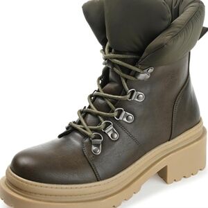 Journee Collection Women's Ankle Boots - Olive Green